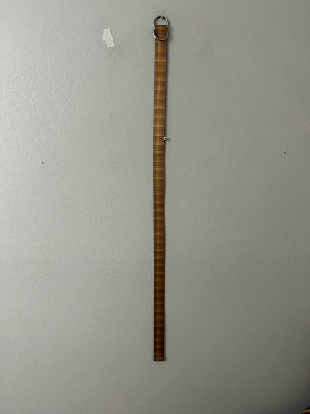 Target Plaid Belt in Yellow and Brown 42 inch long